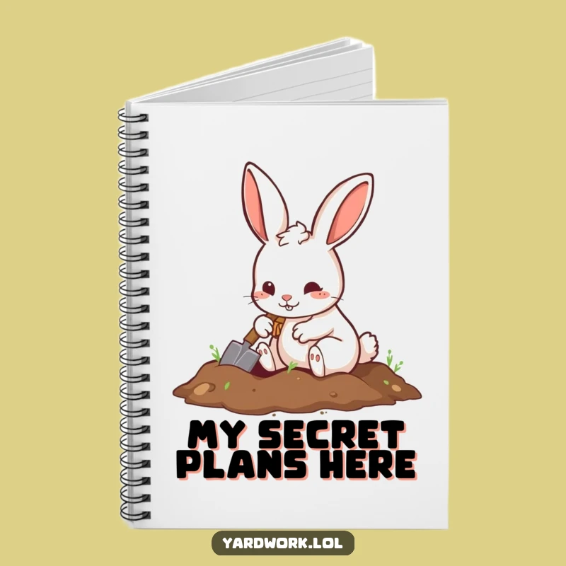 Funny Rabbit Digging Notebook: Playful Journal Gift for Ideas